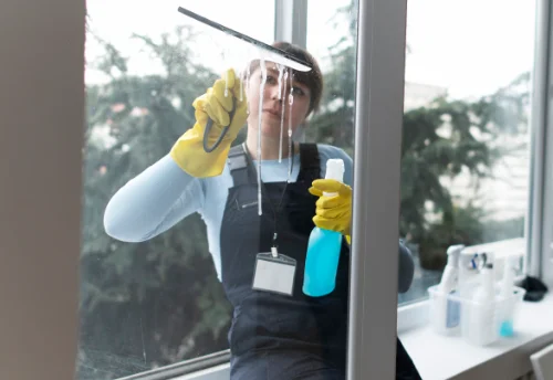 Nettoyage de vitres intérieures et extérieures à Trémouille